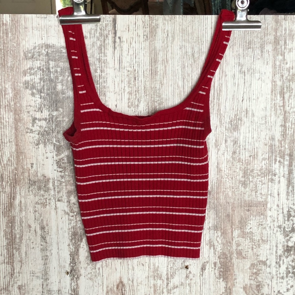 Red and White Stripped Shirt